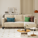 Homall L-shaped Sofa Convertible Combination Sofa 3-seater Sofa Set Reversible Chair Velvet Sofa