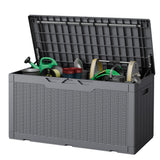 Homall 100 Gallon Outdoor Box Deck Plastic Resin Storage Box