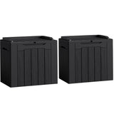 Homall 31 Gallon Outdoor Deck Box In Resin with Seat, Black