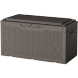 Homall 100-Gallon Outdoor Resin Deck Box for All-Weather Use Lockable Waterproof Storage Solution with Cushion Storage
