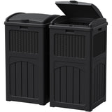Homall Homes & Gardens 36 Gallon Trash Can Plastic Kitchen Trash Can