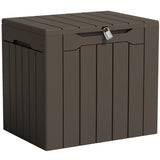 Homall 31-Gallon Resin Deck Box with Lockable Lid, Multi-Functional Outdoor Storage Bench for Patio, Garden, and Backyard