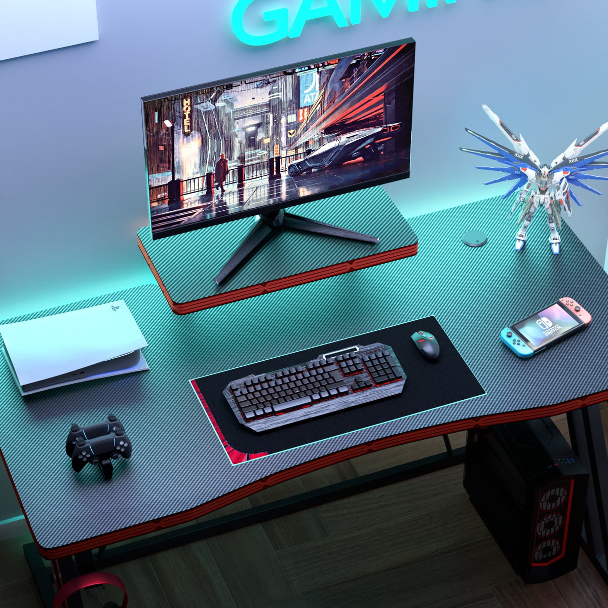 Homall Gaming Desk PC Computer Table Racing Style Home Office Desk Z S