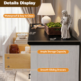 Homall Wooden 6 Drawer Dresser for Bedroom, Modern Chest of Drawers, Storage Cabinet Organizer with Metal Handles for Bedroom, Living Room and Closet