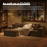 Homall L-Shape Modular Sectional Sofa Couches Cloud Memory Foam Sofa Deep Seat Upholstered Couches with Oversized Chaise for Living Room