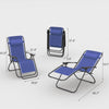 Lacoo 2 Pack Utility Tray Steel Zero-Gravity Chair - Blue