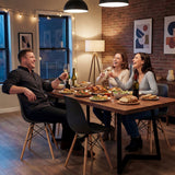 Vyrox Dining Chairs Set of 4, Mid Century Modern Kitchen & Dining Room Chairs with Wood Legs, Ergonomic Shell Side Chairs for Living Room, Apartment, Office