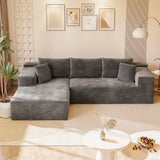 Homall 108" Sectional Sofa Boneless Cloud Couch with L-Shape Chaise Modular Sofa Couch with Deep Seat No Assembly for Living Room,Studio,Apartment