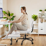 Homall Ergonomic Cross Legged Chair,360°Swivel Wheels, Height Adjustable Ergonomic Kneeling Desk Chairs for ADHD,Meditation ,Yoga and Home Office with Strong Lumbar Support