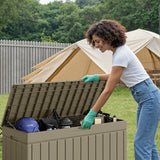 Homall 82 Gallon Outdoor Storage in Resin Deck Box Lockable Deck Box