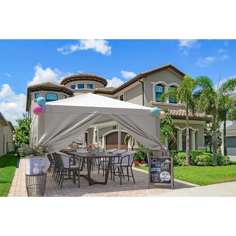 Homall 10' x 30' Outdoor Gazebo Wedding Party Tent Patio Canopy Camping Shelter Pavilion w/Removable Sidewalls Carport Cater BBQ Events