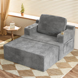 Homall Bean Bag Chaise Lounge Chair Indoor Cloud Couch Sofa Single Bed with Double Cup Holder for Bedroom