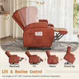 Homall Power Lift Recliner Chair Massage Designed Leathaire Fabric Single Sofa Specifically for Nursing