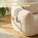 Homall Adult Plush Bean Bag Lounge Chair - Extra-Comfy Round Floor Lounge Chair, Ideal for Reading, Gaming & Relaxing in Home Spaces
