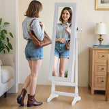 Homall Jewelry Aromire Full Length Mirror Adjustable Standing Jewelry Cabinet
