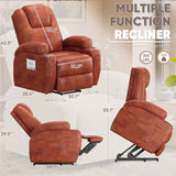 Homall power lift electric Massage recliner chair Oversized Single Sofa with Cup Holder for elderly,Black