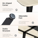 Homall 8ft Conference Table for 10, Modern Seminar Boardroom Table for Office Conference Room, Large Meeting Table with Cable Grommets, Walnut & Black