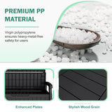 Homall 80 Gallon Plastic Storage Bench Made Of Durable Weatherproof Resin And Deck-Box Organized Storage Compartment For Outdoor Patios And Lawns