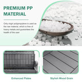 Homall 80 Gallon Plastic Storage Bench Made Of Durable Weatherproof Resin And Deck-Box Organized Storage Compartment For Outdoor Patios And Lawns