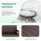 Homall 80 Gallon Plastic Storage Bench Made Of Durable Weatherproof Resin And Deck-Box Organized Storage Compartment For Outdoor Patios And Lawns
