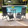 Lacoo 2 Zero Gravity Chair Patio Outdoor Foldable Lawn Lounge Chair Reclining Chair with Adjustable Pillow for Graden, Patio,Beach , Blue