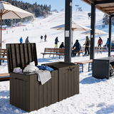Homall 31 Gallon Outdoor Deck Box In Resin with Seat, Black