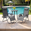 Lacoo Zero Gravity Chair Patio Outdoor Foldable Lawn Lounge Chair Reclining Chair with Adjustable Pillow Pack of 2
