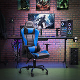 Homall Gaming Chair Office Chair High Back Racing Computer Chair PU Leather Adjustable Seat Height Swivel Chair Ergonomic Executive Chair with Headrest