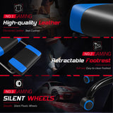 Homall RGB Gaming Chair with Massage and LED Lights Ergonomic Computer Chair with Footrest E-sports Chair with Adjustable Lumbar Support Reclining Video Game Chair