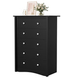 Homall 6 Drawer Dresser for Bedroom, 47'' Wide Wood Double Chest of Drawers with Metal Handles, Storage Cabinet Organizer for Living Room