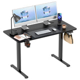 Homall 39.4" Electric Height Adjustable Standing Desk, Sit-Stand Home Office Desk with Cable Management, Cup Holder & Side Hook