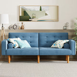 Homall 74'W Reclinable Sofa Bed Velvet High Resilience Padding Multi-Person Sofa Durable