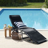 Homall Outdoor Lounge Chair Foldable Chair Adjustable Height Patio Lounge Chair,Suitable for Beach,Lawn and Pool
