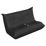 Homall Floor Sofa Bed, 2-Seater Floor Sofa Chair Lounge Chair with 2 Cup Holders, PU Leather Lazy Sofa for Living Room/Dorm Living Room