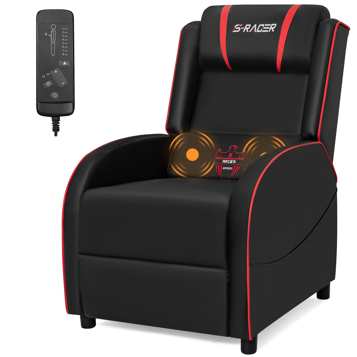 Homall Massage Gaming Recliner Chair Video Game Chair Racing Sofa Chai