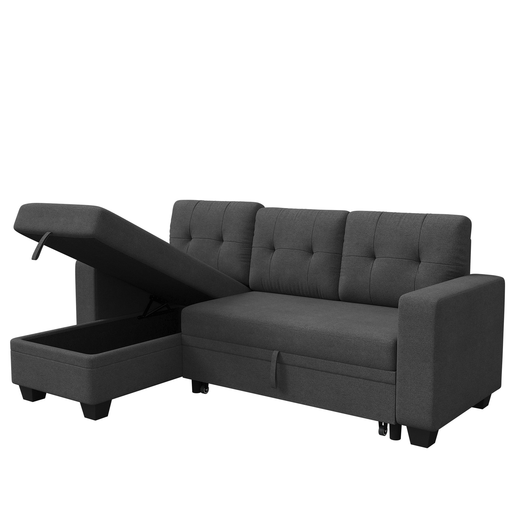 Homall L-Shaped Sofa Foldable Sofa Bed Reversible Sleeper Sectional So