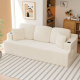 Homall Cloud Boneless Modern Couch Fluffy Group Sofas & Couches With two Cup Holder for Family