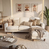Homall Cloud Modular Sectional Sofa 3 Seat L-Shaped Cloud Oversized Sofa Couch for Living Room, Apartment and Small Space