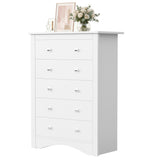 Homall 6 Drawer Double Dresser Equipped with an Anti-Toppling Device, Modern Wood Chest of Drawer for Living Room Bedroom