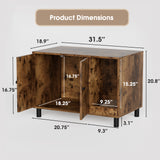 Homall Hidden Cat Litter Box Enclosure with Scratching Mat Multi-Functional Cat Litter Box Wooden Cat Washroom Furniture