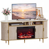 Homall Fireplace TV Stand for TVs up to 70 Inch, Modern Electric Fireplace TV Console, Media Entertainment Center with Storage Cabinets for Living Room