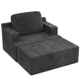 Homall Bean Bag Chaise Lounge Chair Indoor Cloud Couch Sofa Single Bed with Double Cup Holder for Bedroom