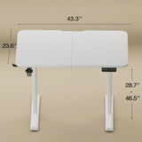 Homall Electric Height Adjustable Standing Desk, Large 55 inch Sit Stand up Desk, Home Office Computer Desk Memory Preset with T-Shaped Metal Bracket