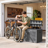 Homall 100 Gallon Outdoor Box Deck Plastic Resin Storage Box
