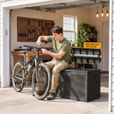 Homall 100 Gallon Outdoor Box Deck Plastic Resin Storage Box