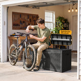 Homall 100 Gallon Outdoor Box Deck Plastic Resin Storage Box