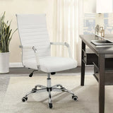 Homall Mid-Back Faux Leather Office Desk Chair Executive Conference Task Chair with Arms