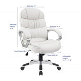 HOMALL Faux Leather High-Back Executive Office Desk Chair with Armrests