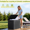 Homall 31 Gallon Outdoor Deck Box In Resin with Seat