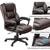 Homall Faux Leather High-Back Executive Office Chair with Lumbar Support